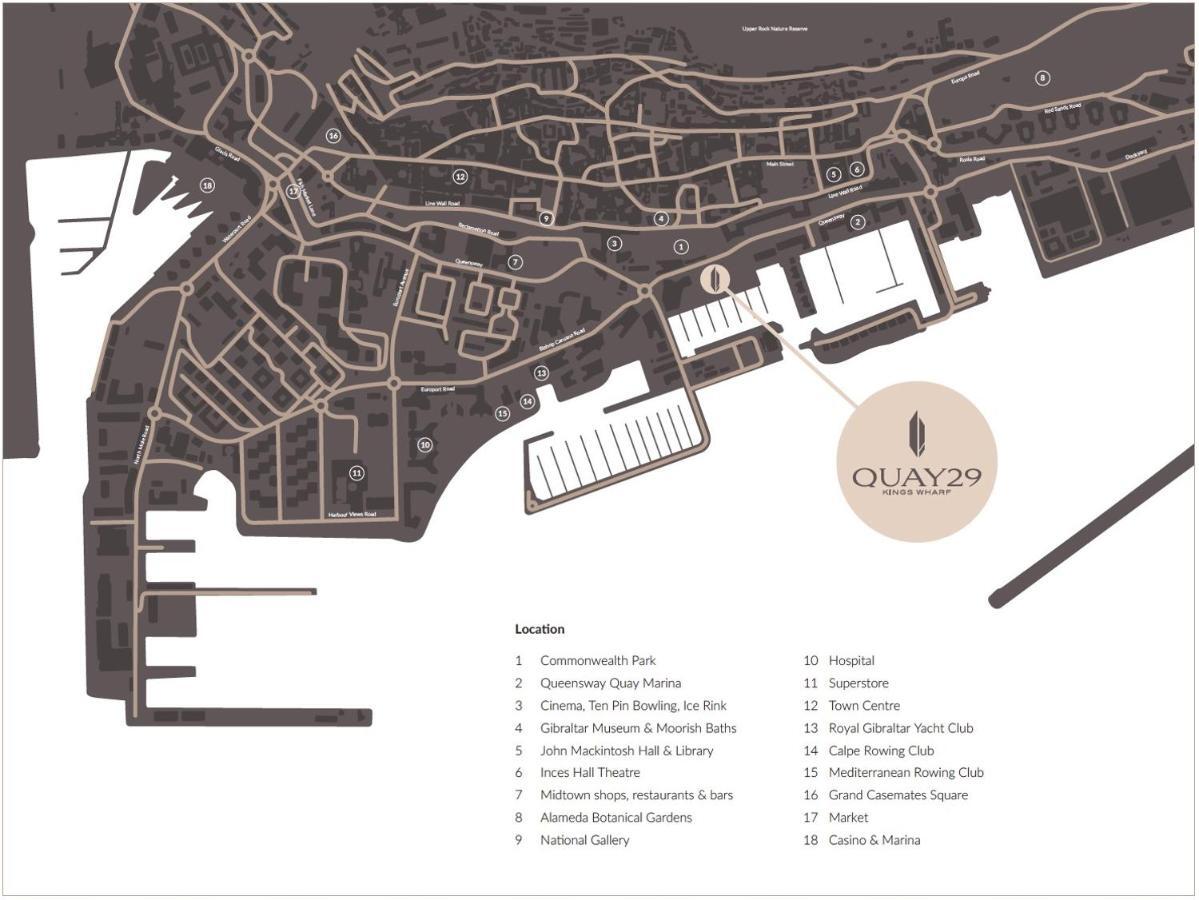 Kings Wharf Quay29 - Large Studio Apartment With 3 Pools - Gym - Rock Views - Holiday And Short Let Apartments In ยิบรอลตาร์ ภายนอก รูปภาพ